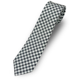 京都丹後産ネクタイ ギンガムチェック シルク100%