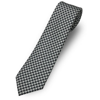 京都丹後産ネクタイ ハウンドトゥース シルク100%