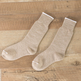 【あったか光電子ソックス】 光電子®ファイバーパイルソックス カプチーノ-日本製-