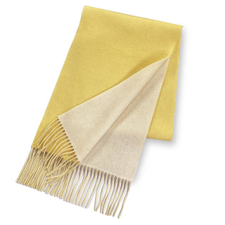 CashmereBlend 리버시블 머플러 Yellow Women's 무지 레몬 옐로우/오프 30 cm×190 cm