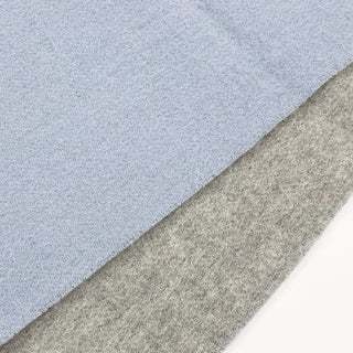 CashmereBlend 리버시블 머플러 Blue Women's 무지 색소폰 블루/그레이 30 cm×190 cm