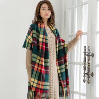 Cashmere100%  High Quality チェックマフラー Buchanan ブキャナン 35cm×205cm