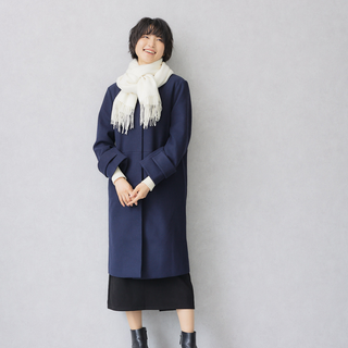 CashmereBlend プレーンストール White 無地 ホワイト 60cm×190cm