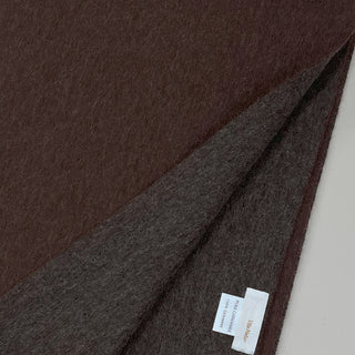Cashmere100% リバーシブルマフラー 無地 Brown ブラウン 30cm×180cm