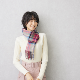CashmereBlend チェックマフラー BeigeStewart ベージュスチュワート 30cm×190cm