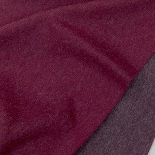 Cashmere100% リバーシブルマフラー 無地 Wine ワイン 30cm×180cm