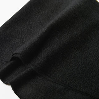 Cashmere100%  High Quality プレーンマフラー Black 無地 ブラック 35cm×205cm