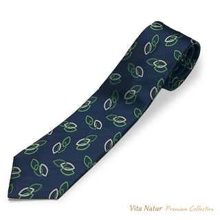 Premium Collection 京都丹後産 HAND MADEネクタイ チェーンリンク ネイビー