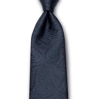 Premium Collection 京都丹後産 HAND MADEネクタイ シャドウ ペイズリー Dネイビー