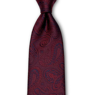 Premium Collection 京都丹後産 HAND MADEネクタイ シャドウ ペイズリー ワイン