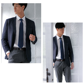 メンズベルト FAEDA 牛革 レザー ダークブラウン エンボス