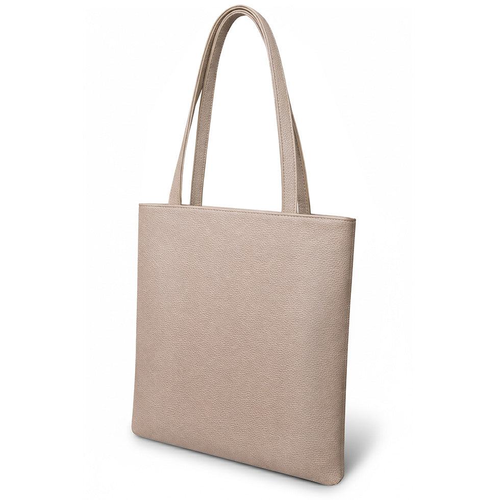 トートバッグ A4対応 PUレザー バッグ グレージュ – Vita Natur