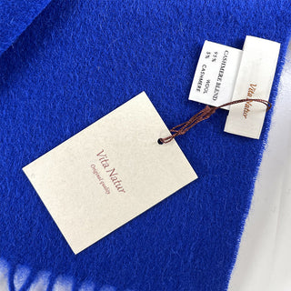 CashmereBlend 플레인 스톨 Blue 무지 블루 60cm×190cm