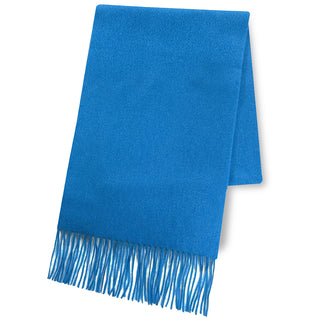 Cashmere100% 머플러 Blue 무지 블루(오리지널 BOX들이) 30 cm×180 cm