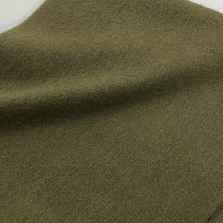 CashmereBlend プレーンストール Khaki 無地 カーキ 60cm×190cm