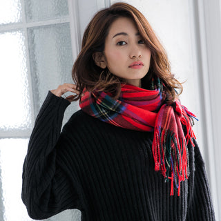 CashmereBlend 체크스톨 RoyalStewart 로얄 스튜어트 60cm×190cm