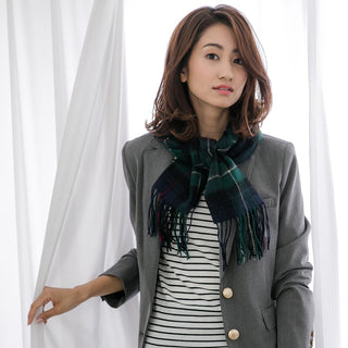 CashmereBlend チェックストール Mackenzie マッケンジー 60cm×190cm