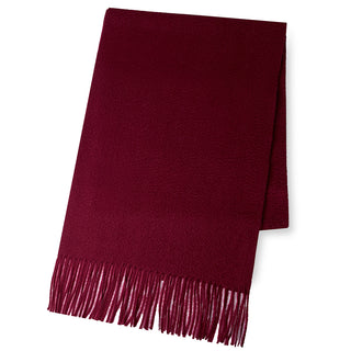 Cashmere100% 플레인 머플러 Wine 무지 와인(오리지널 BOX들이) 35 cm×186 cm