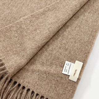 CashmereBlend プレーンストール Mocha 無地 モカ 60cm×190cm