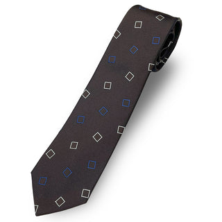 京都丹後産ネクタイ ブラウンコモン シルク100%