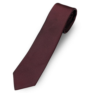 京都丹後産ネクタイ ワインソリッド シルク100%