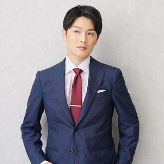 京都丹後産ネクタイ ワインソリッド メランジシルク糸使用