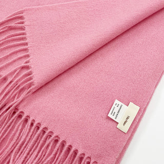 CashmereBlend プレーンストール Pink 無地 ピンク 60cm×190cm