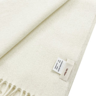 CashmereBlend プレーンストール White 無地 ホワイト 60cm×190cm