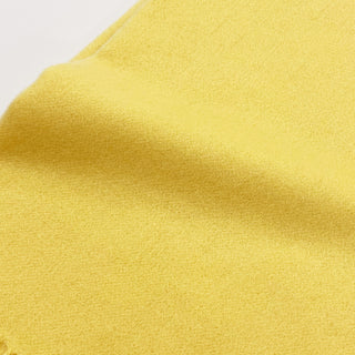 CashmereBlend プレーンストール Lemon Yellow 無地 レモンイエロー 60cm×190cm