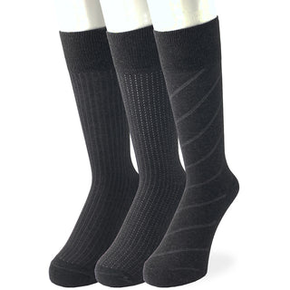 日本製高機能ビジネスソックス 7.グレー3柄セット①