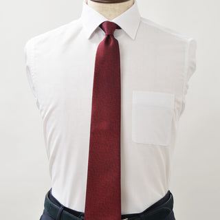 京都丹後産ネクタイ ワインソリッド メランジシルク糸使用