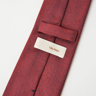 京都丹後産ネクタイ ワインソリッド メランジシルク糸使用