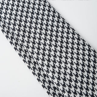 京都丹後産ネクタイ ハウンドトゥース シルク100%