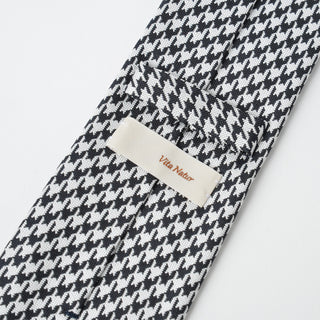 京都丹後産ネクタイ ハウンドトゥース シルク100%