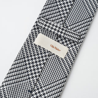 京都丹後産ネクタイ グレンチェック シルク100%
