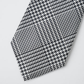 京都丹後産ネクタイ グレンチェック シルク100%