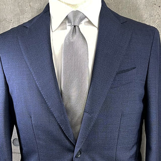 京都丹後産ネクタイ シルバーソリッド シルク100%