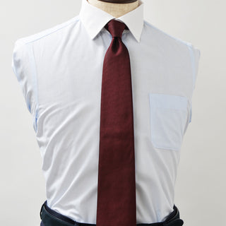 京都丹後産ネクタイ ワインソリッド シルク100%