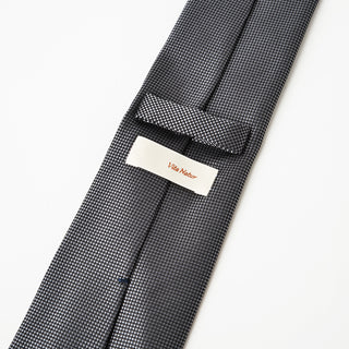 京都丹後産ネクタイ グレーソリッド シルク100%