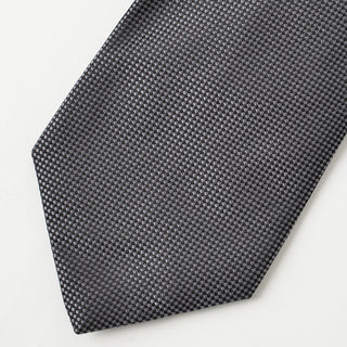 京都丹後産ネクタイ グレーソリッド シルク100%