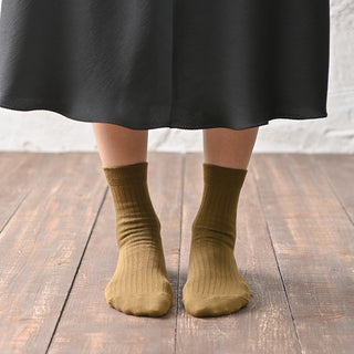 レディース靴下 3足セット ウォーム「すっきりリブタイプ」 日本製 高機能