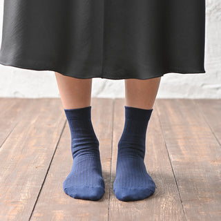 レディース靴下 3足セット クール「すっきりリブタイプ」 日本製 高機能