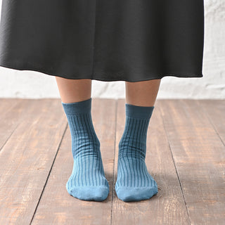 レディース靴下 3足セット クール「すっきりリブタイプ」 日本製 高機能