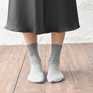 レディース靴下 3足セット ナチュラル「ゆったりリブタイプ」日本製 高機能