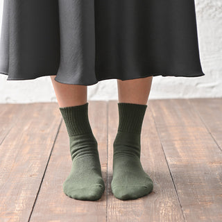 レディース靴下 3足セット ウォーム「ゆったりリブタイプ」日本製 高機能