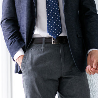 メンズベルト FAEDA 牛革 レザー ブラックスムース