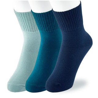 レディース靴下 3足セット クール「ゆったりリブタイプ」日本製 高機能