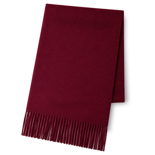 Cashmere100% 플레인 머플러 Wine 무지 와인(오리지널 BOX들이) 35 cm×186 cm 