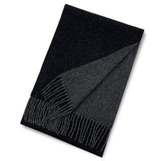 Cashmere100% 리버시블 머플러 무지 Black 블랙(오리지널 BOX들이) 30 cm×180 cm 