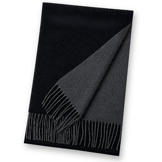 Cashmere100% 리버시블 머플러 무지 Black 블랙(오리지널 BOX들이) 30 cm×180 cm 